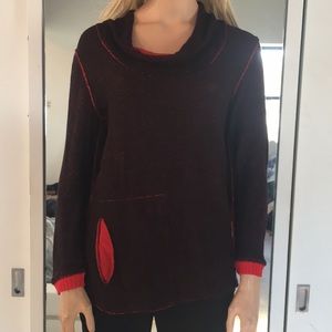 A Unique Boutique Red & Black Sweater
